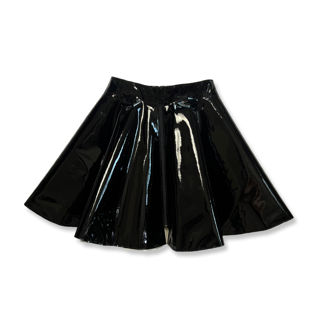 Uniform Circle Skirt in Reversible Black & White