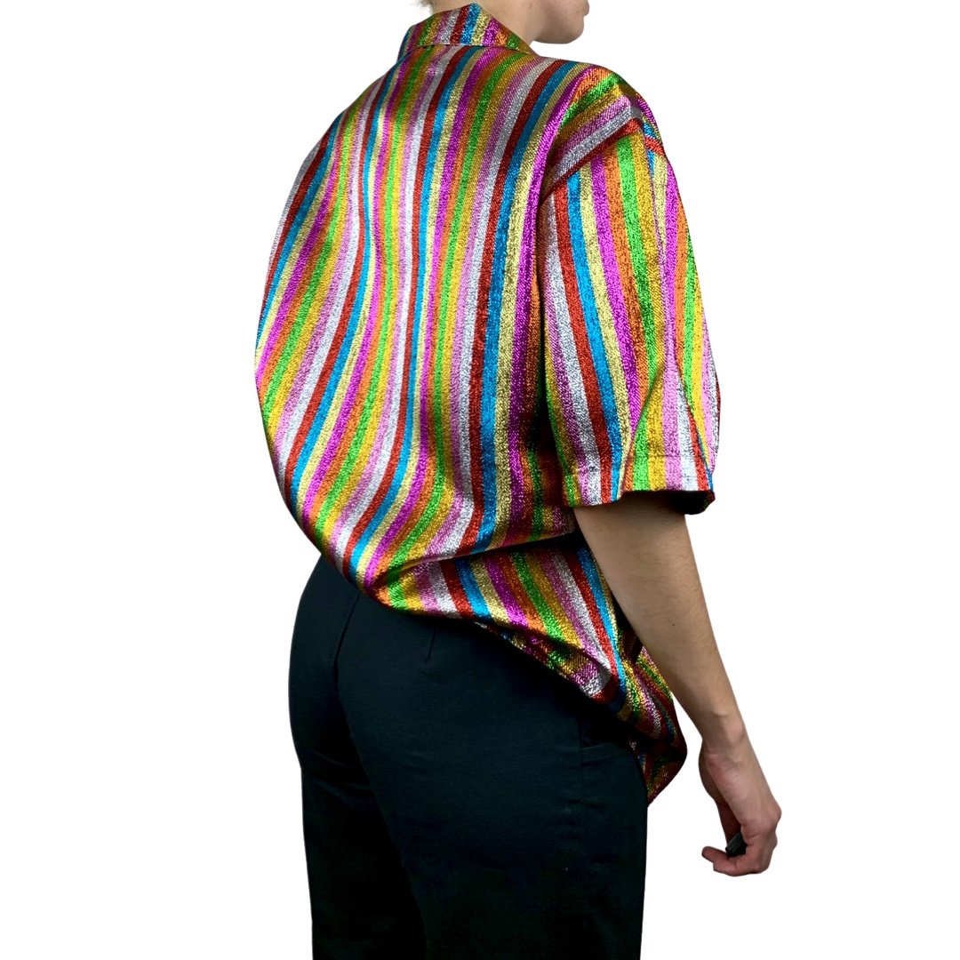Button-Up in Rainbow Stripe