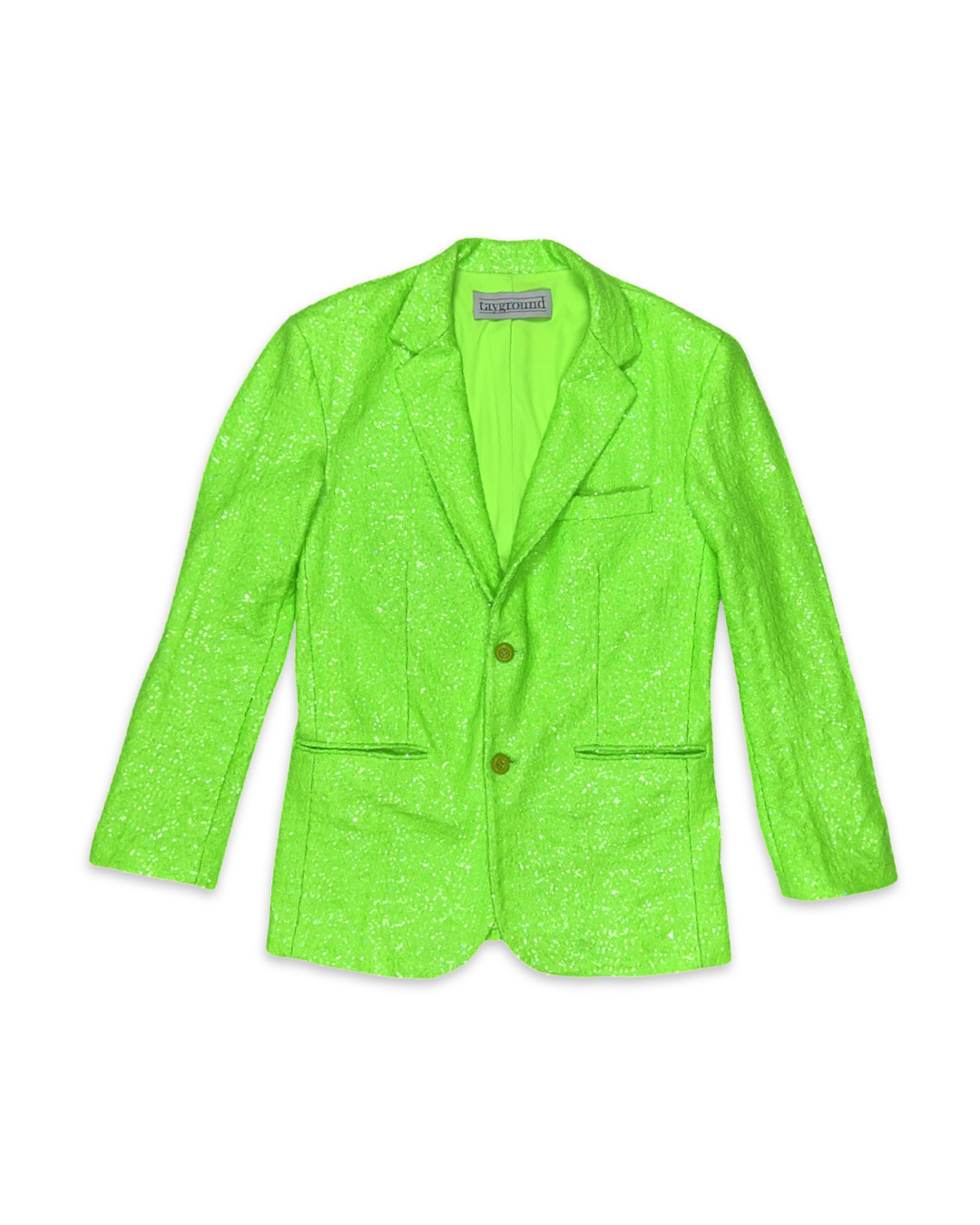 Neon green sales suit jacket